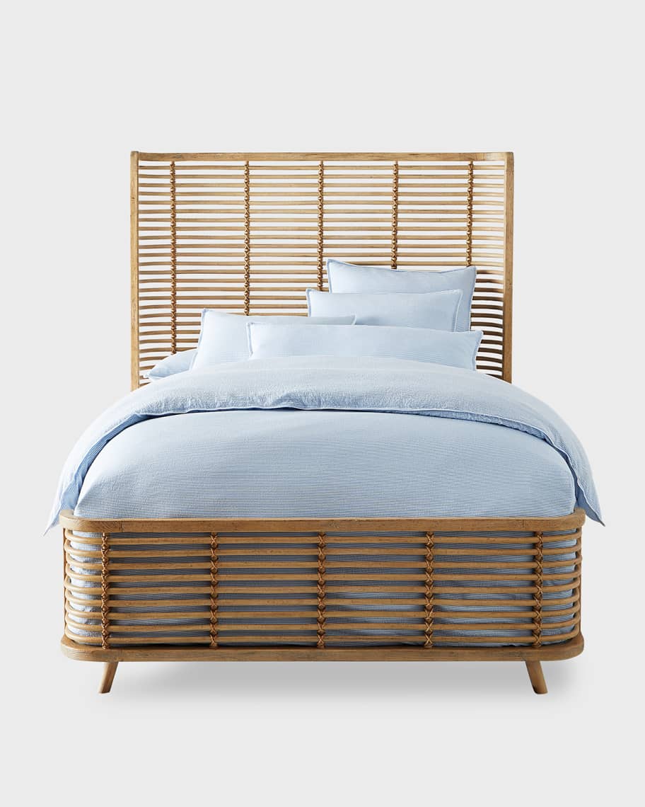 Image 3 of 6: Surfrider Queen Rattan Bed