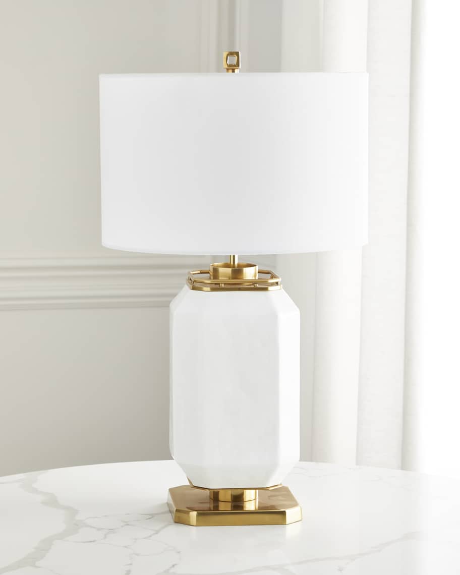 John-Richard Collection Glass & Brass Table Lamp | Horchow