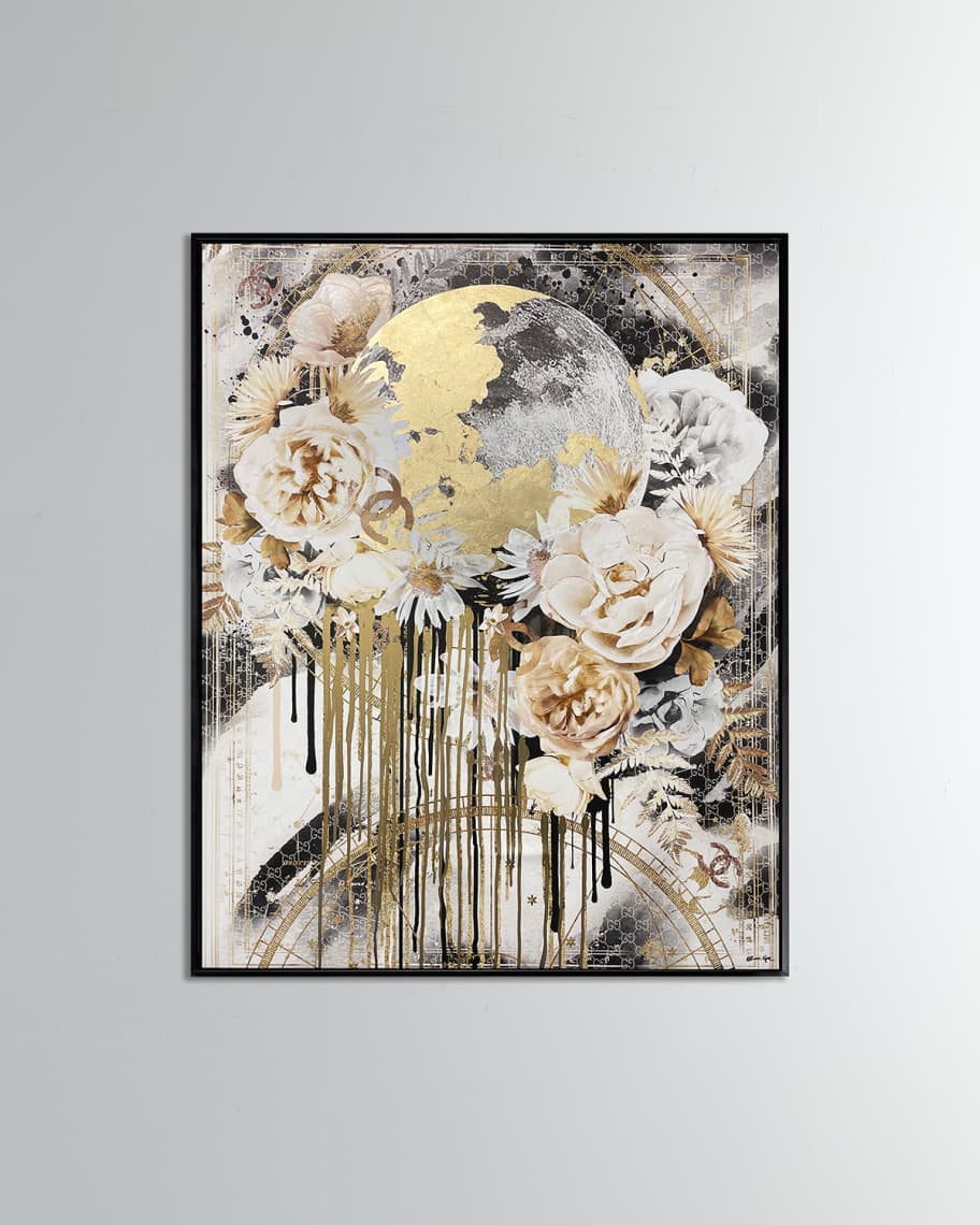 交換無料！ Co. Artist Gal Oliver The 'Celestial Hand Floral' 絵画