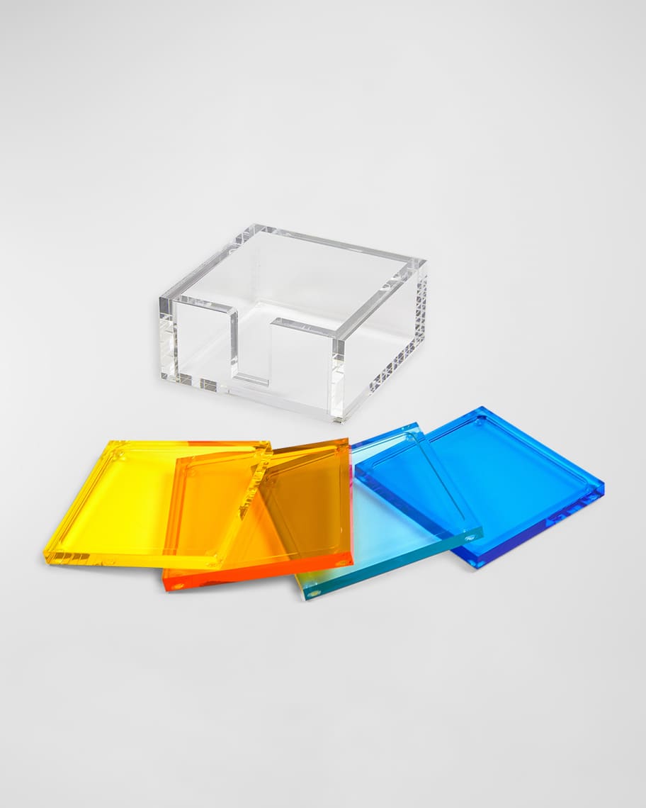 Image 2 of 2: Lucite Coasters, Set of 4 