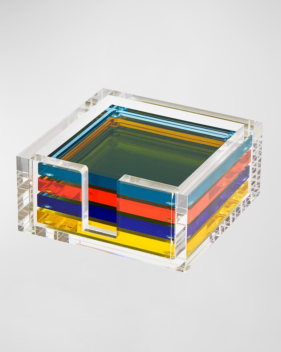 Image 1 of 2: Lucite Coasters, Set of 4 