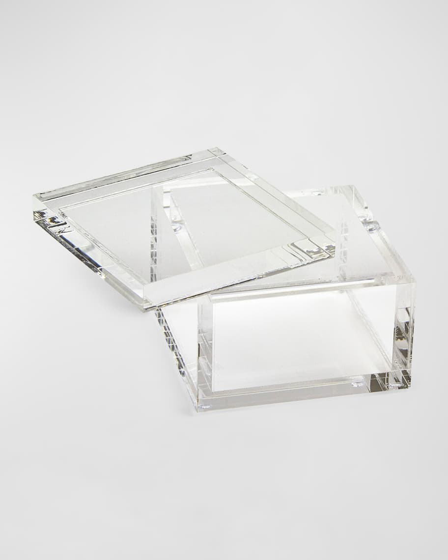Image 2 of 2: Small Lucite Box 