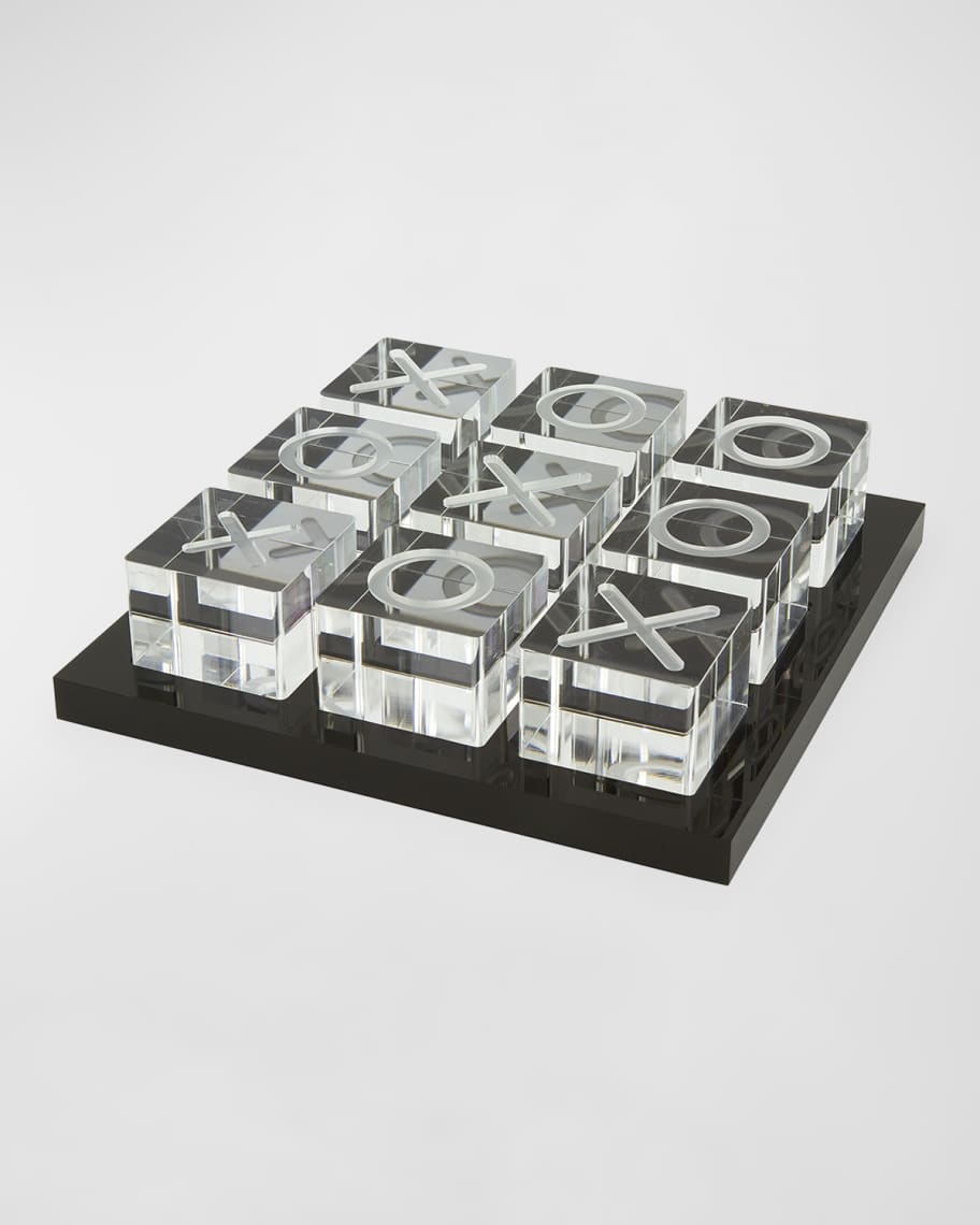 Image 1 of 1: Clear Tic-Tac-Toe Set