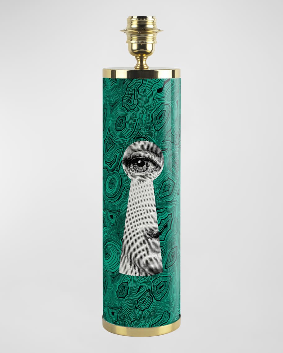 Image 1 of 1: Serratura Malachite Cylindrical Lamp 