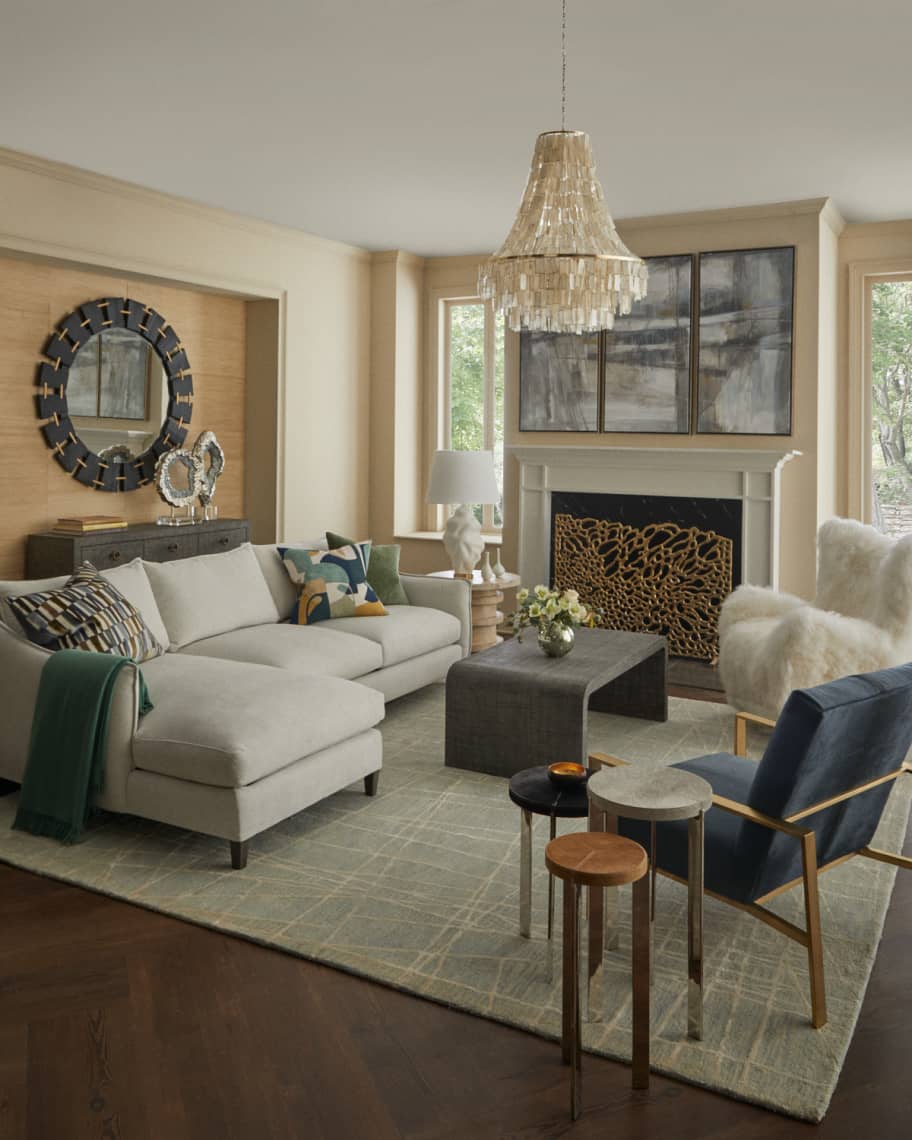 Image 2 of 8: Camila Waterfall Coffee Table 