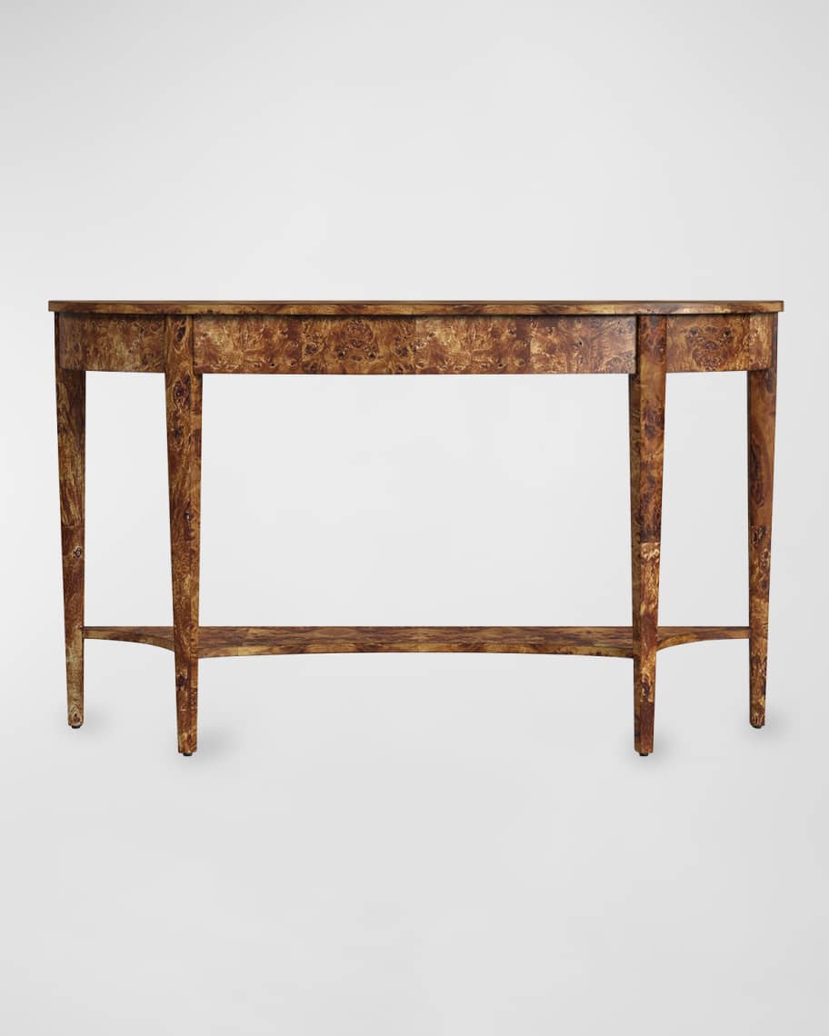 Image 3 of 6: Acacia Burlwood Console Table