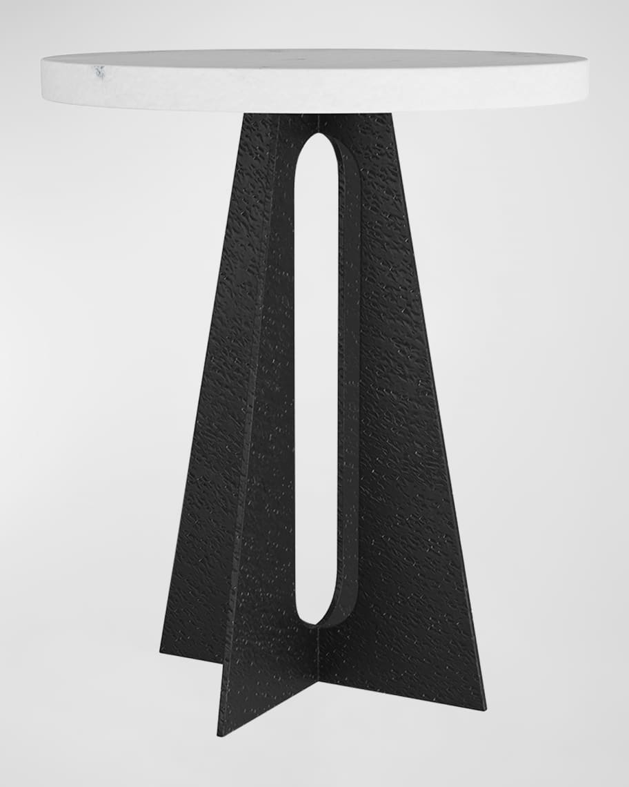 Image 3 of 5: Tobin Marble End Table