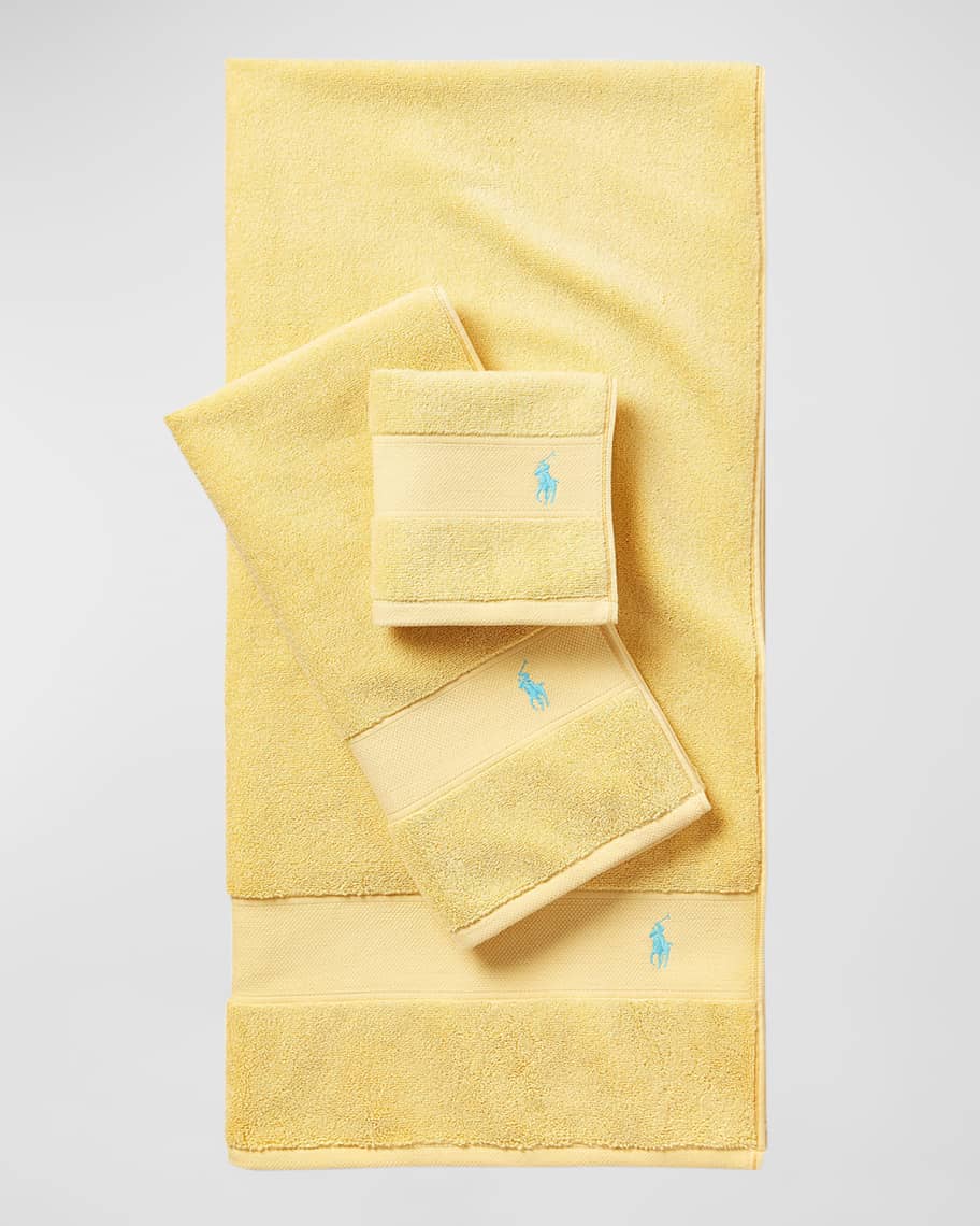 Ralph Lauren Polo Player Cotton Bath Towel - Andover Heather