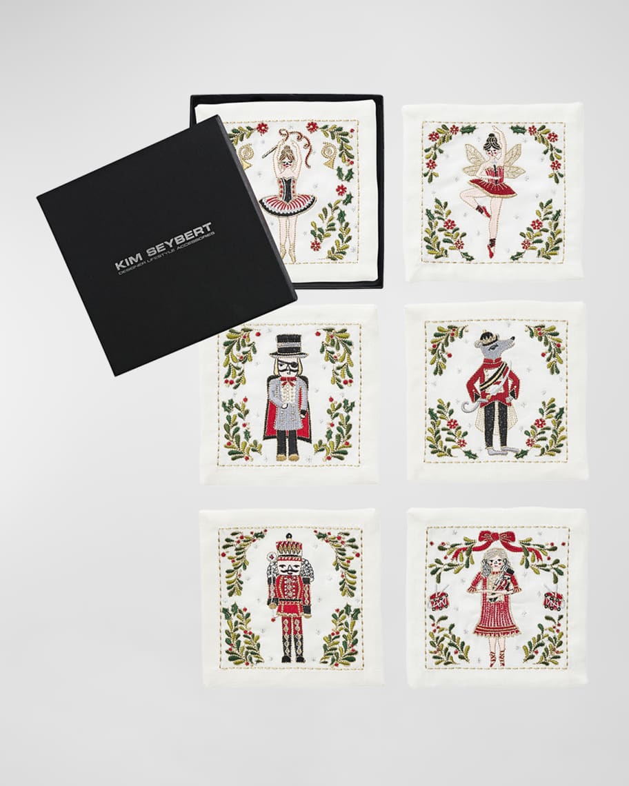 Image 2 of 3: Nutcrackers Cocktail Napkins, Set of 6