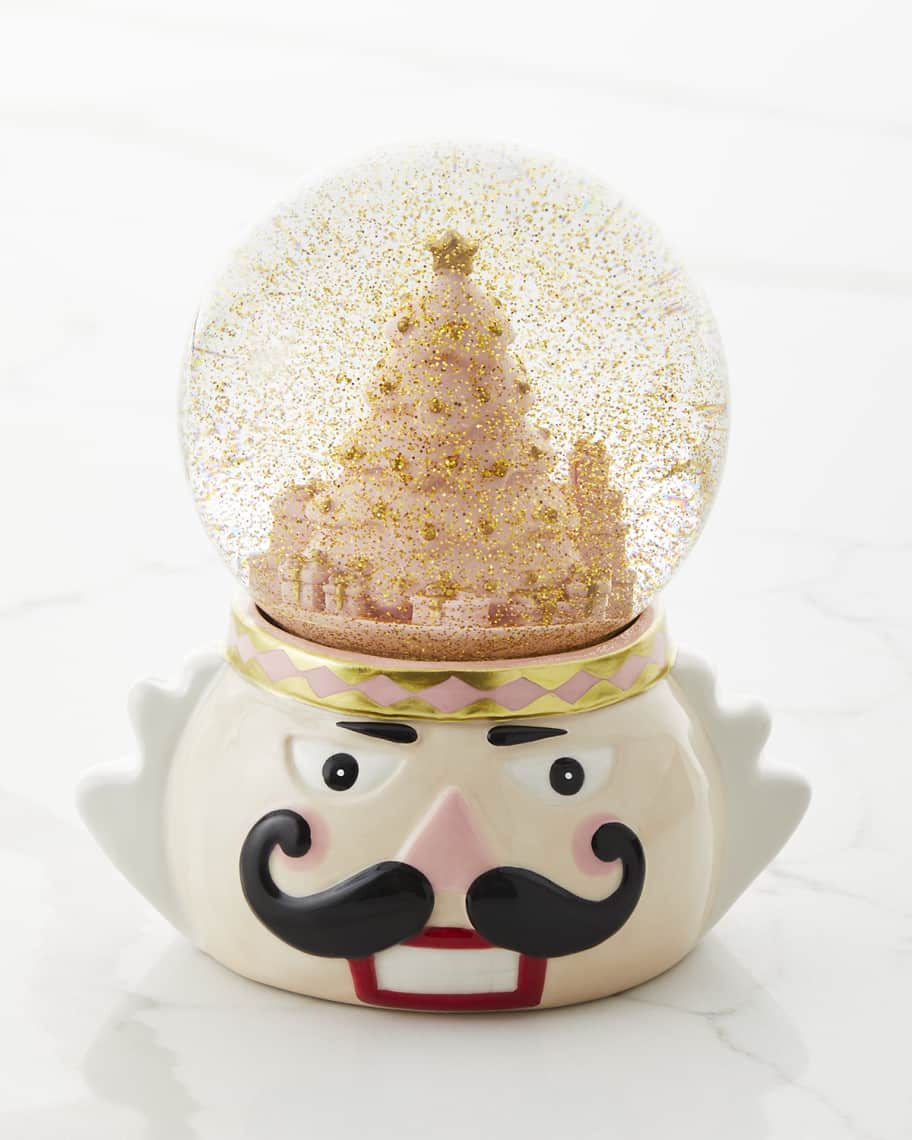 Image 3 of 4: Nutcracker Christmas Snow Globe 