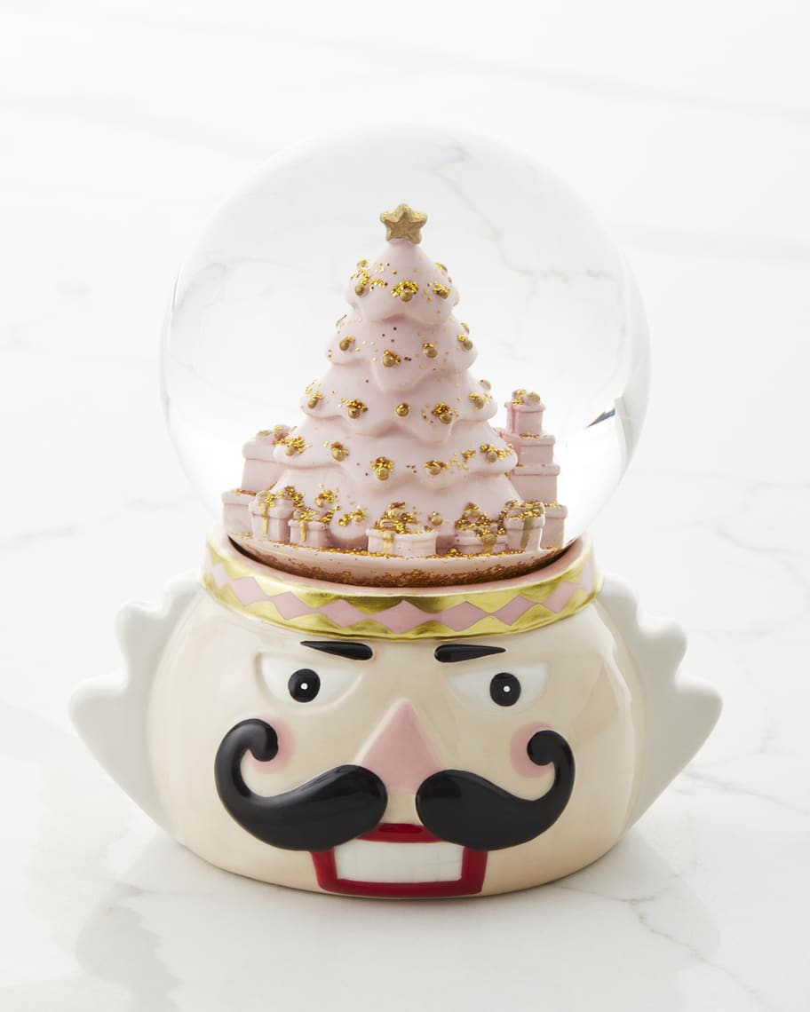Image 1 of 4: Nutcracker Christmas Snow Globe 