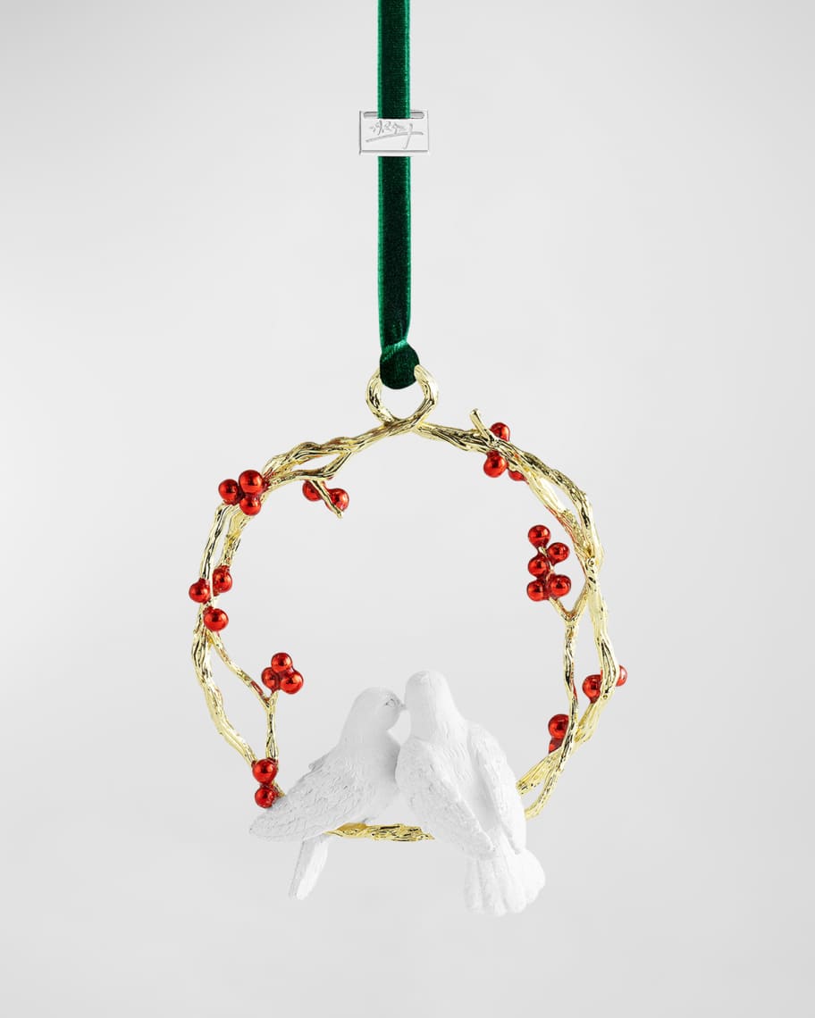Image 3 of 5: Turtle Dove Christmas Ornament 