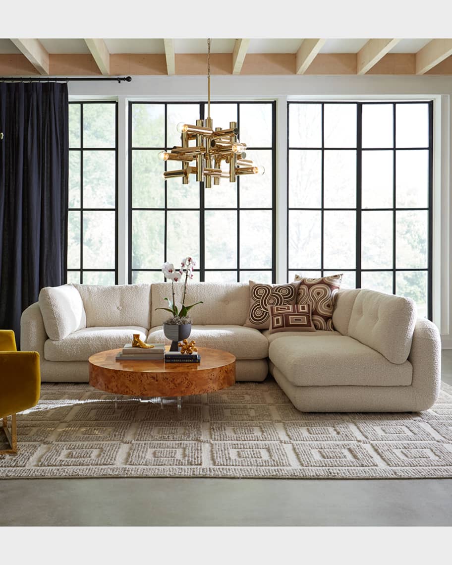 Image 2 of 5: Pompidou Modular 4-Piece Sectional