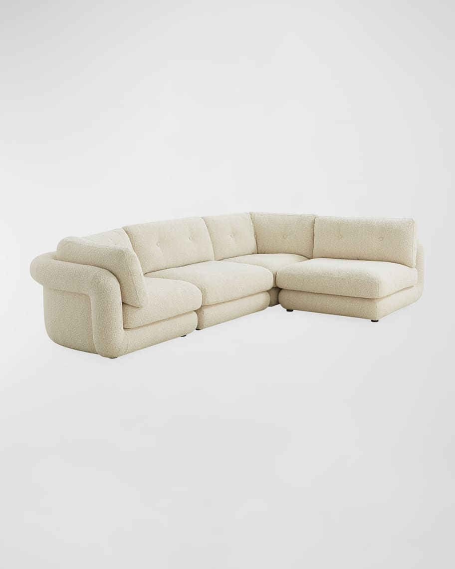 Image 3 of 5: Pompidou Modular 4-Piece Sectional