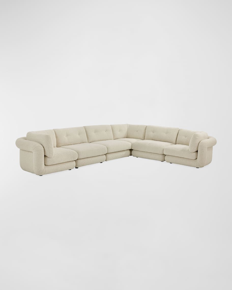 Image 1 of 5: Pompidou Modular 6-Piece Sectional