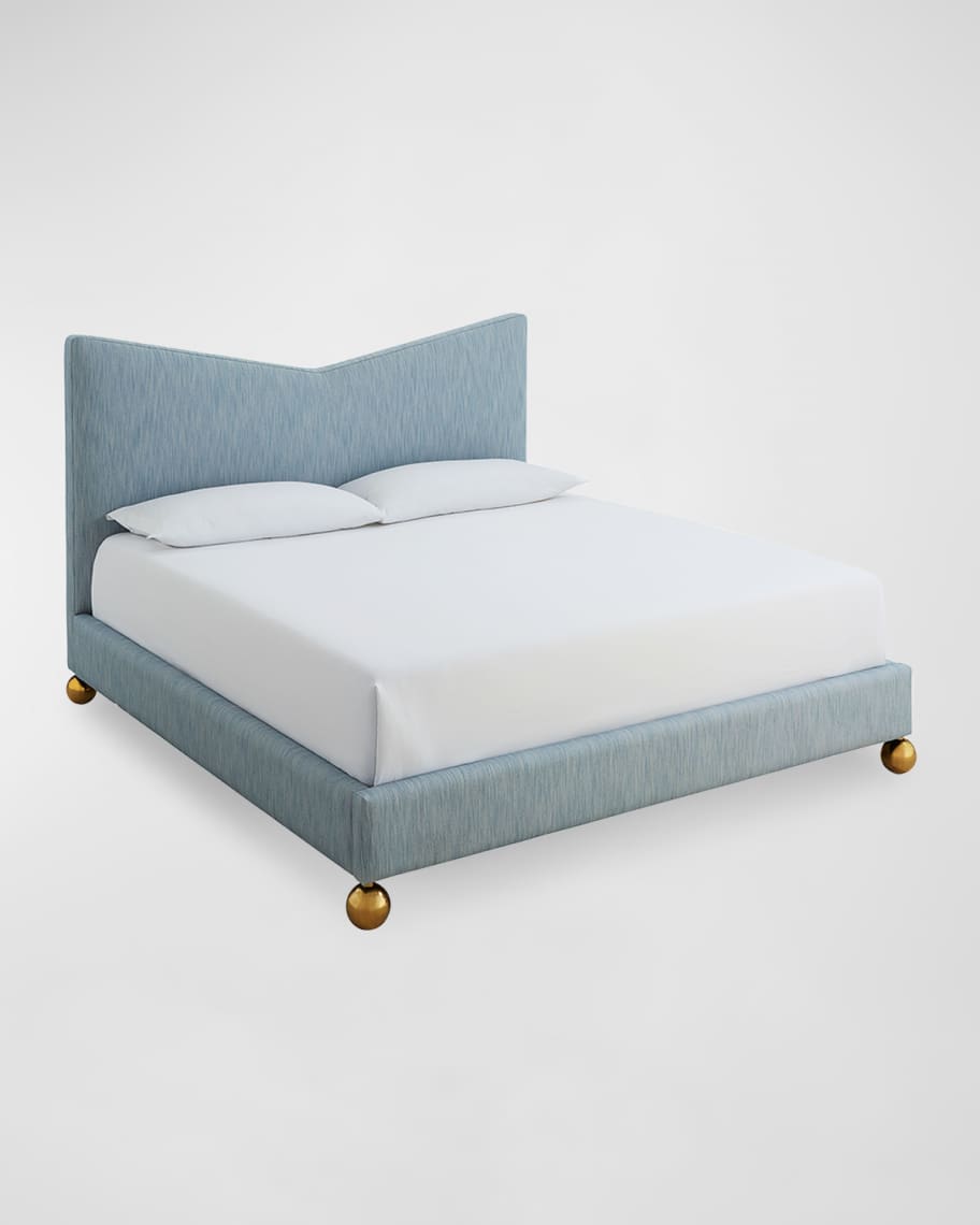 Image 3 of 5: Chevron King Bed