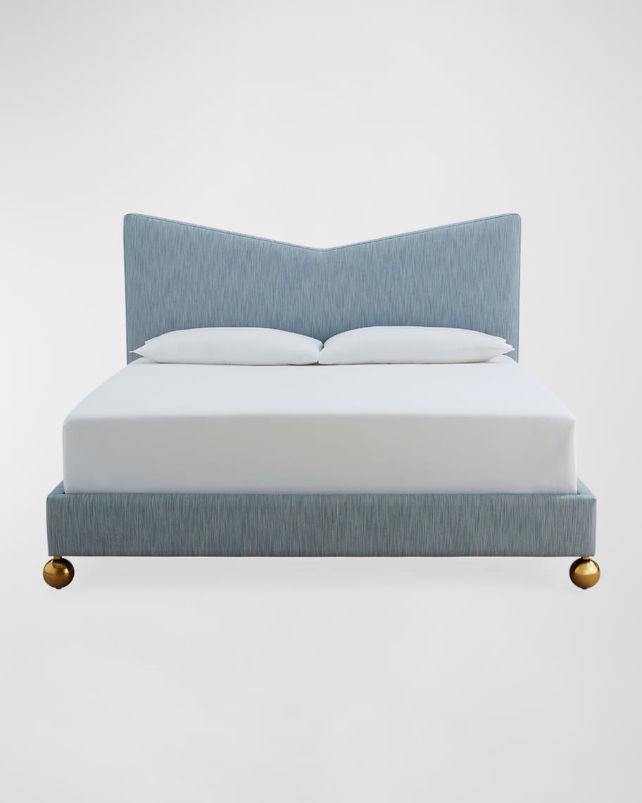 Image 1 of 5: Chevron King Bed