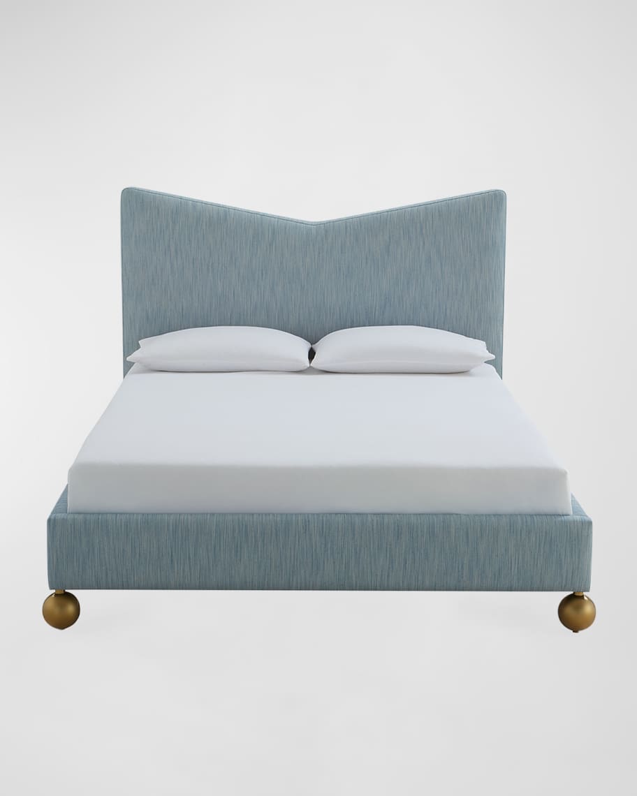 Image 1 of 5: Chevron Queen Bed