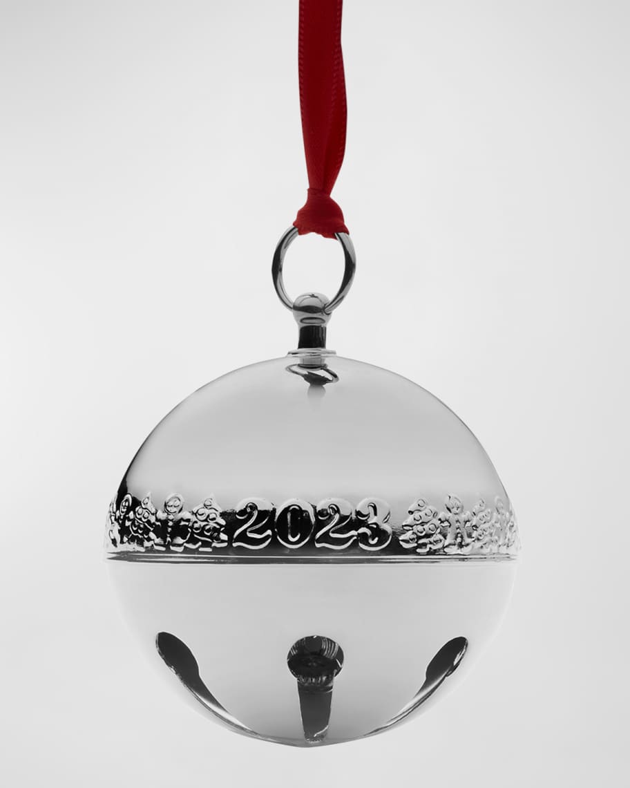 Sterling silver bell ornament hot sale