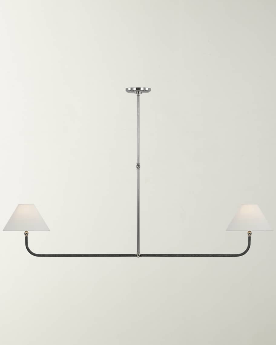 Image 1 of 1: Basden 63" 2-Light Linear Chandelier by Chapman & Myers