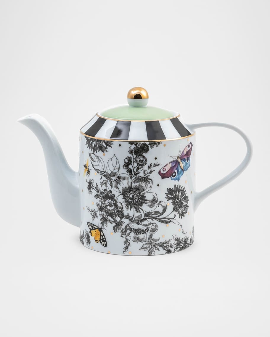 MacKenzie-Childs Butterfly Toile Teapot | Horchow
