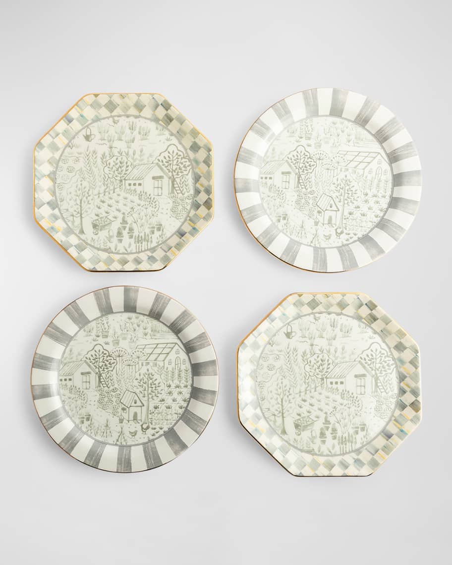 Image 1 of 3: Sterling Cottage Dessert Plates, Set of 4