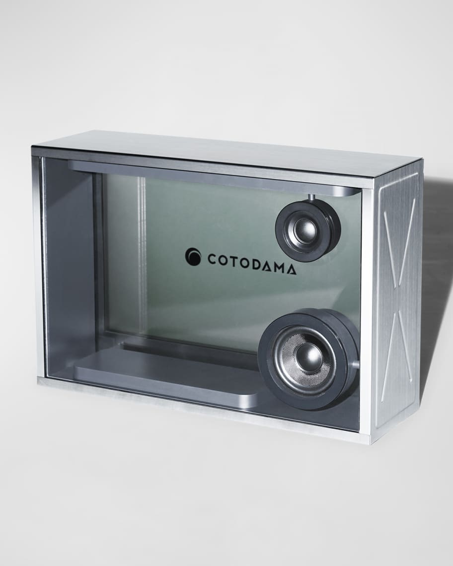 COTODAMA Lyric Speaker Box, Stainless Steel | Horchow COTODAMA Lyric Speaker Box, Stainless Steel | Horchow