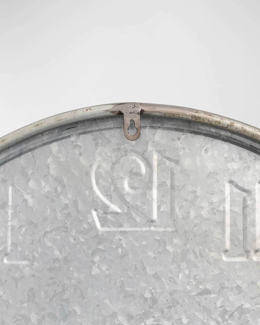 Image 2 of 2: Flower Market Outdoor Wall Clock