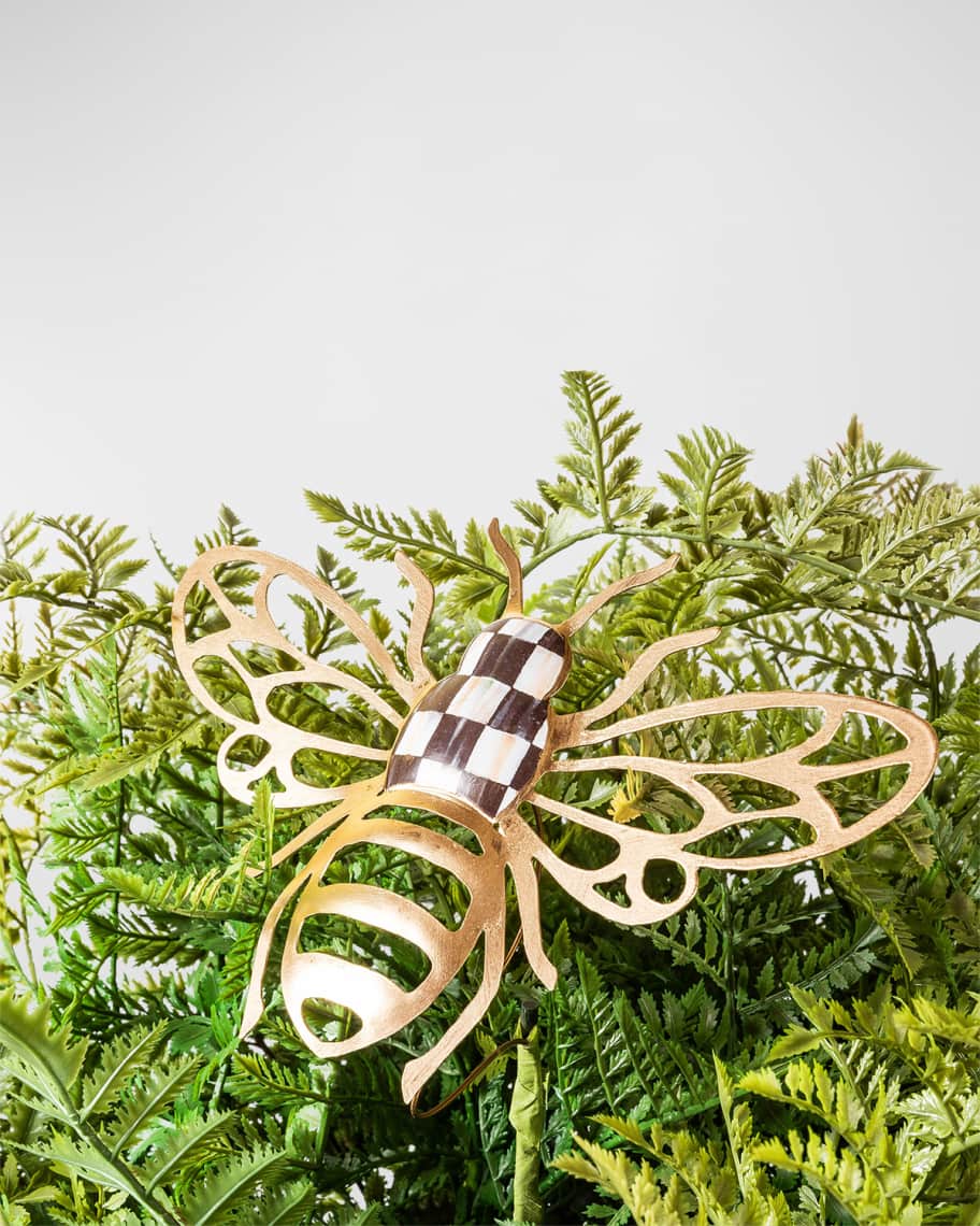 Image 2 of 2: Large Potted Fern with Bee Stake 