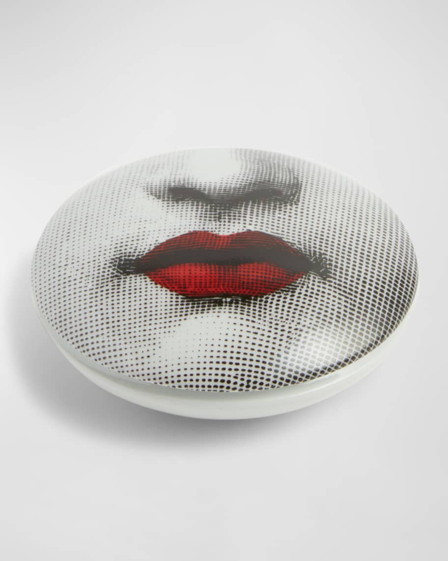 Image 2 of 5:  Tema e Variazioni n.397 Red Lips Round Box 