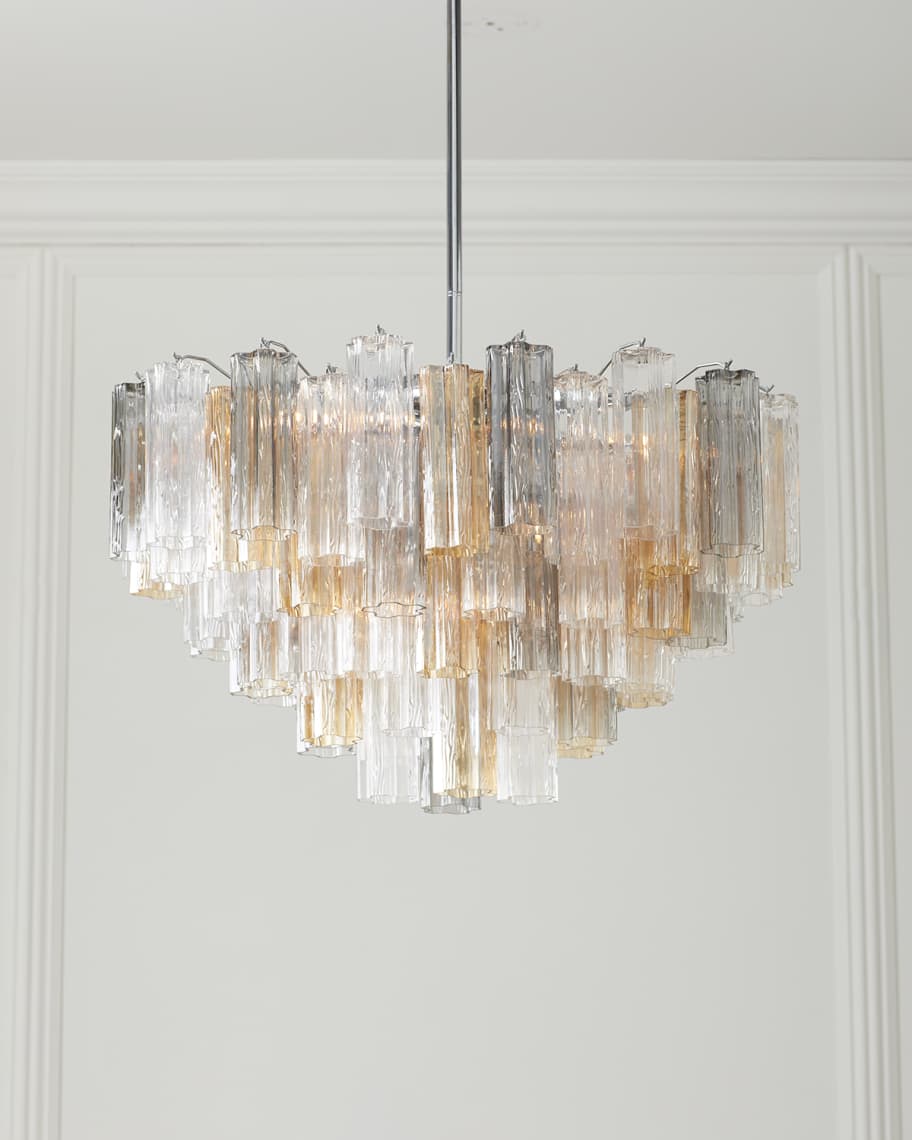 Image 3 of 6: Addis 16-Light Polished Chrome Chandelier 