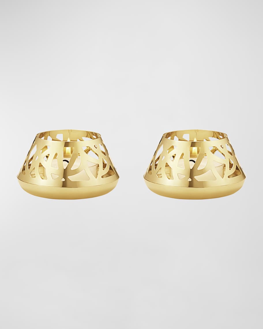 Jensen 2023 18K GoldPlated Tealight Candleholders, Set of 2
