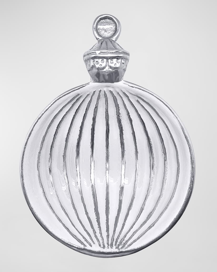 Image 1 of 1: White Ornament Candy Dish