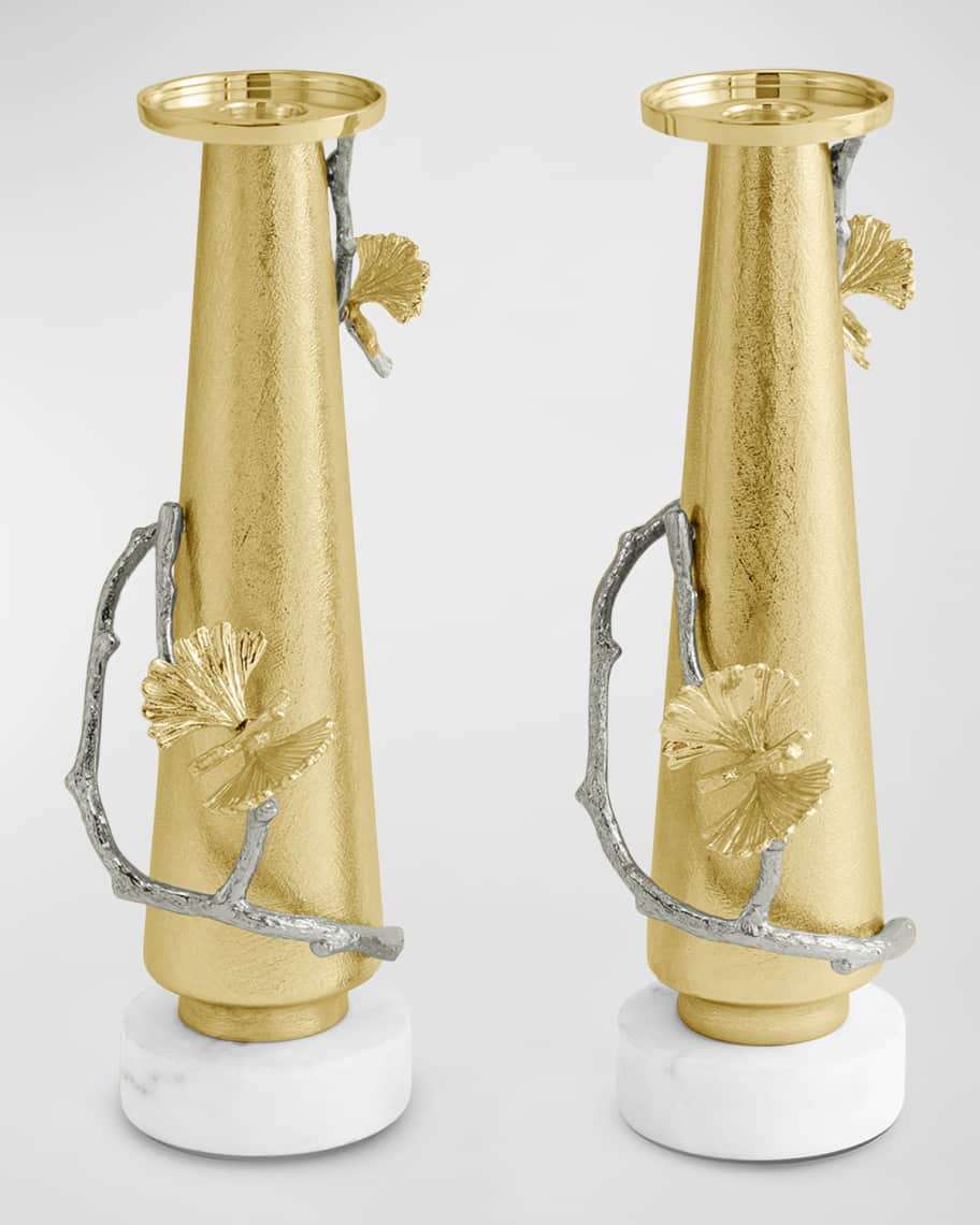 Image 2 of 4: Butterfly Ginkgo Luxe Candleholders