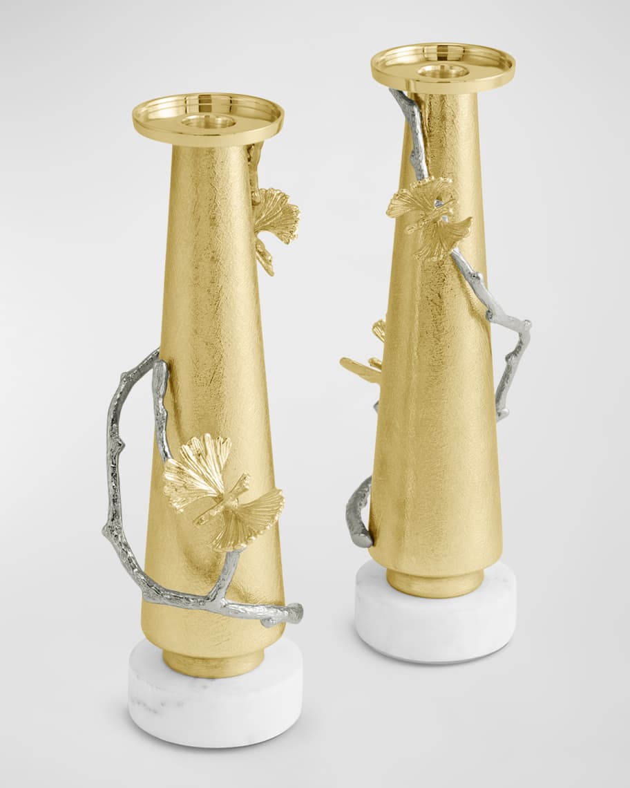 Image 3 of 4: Butterfly Ginkgo Luxe Candleholders