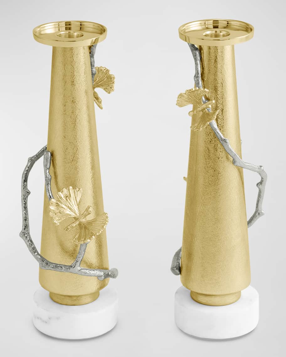 Image 1 of 4: Butterfly Ginkgo Luxe Candleholders