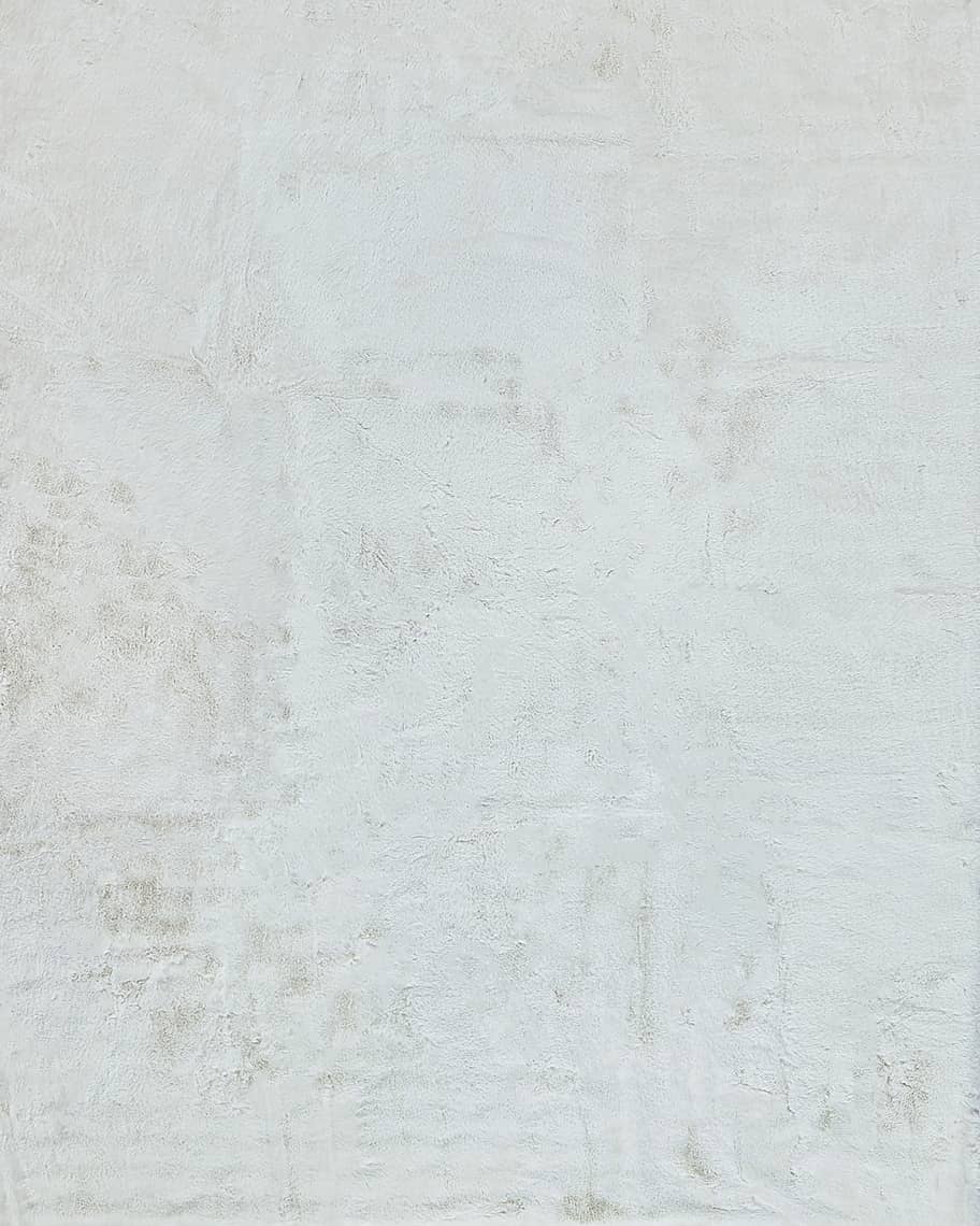 Image 2 of 7: Faux Mink Rug, 9' x 12'
