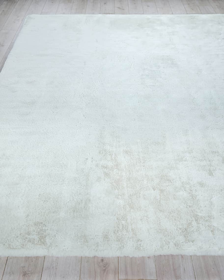 Image 1 of 7: Faux Mink Rug, 9' x 12'