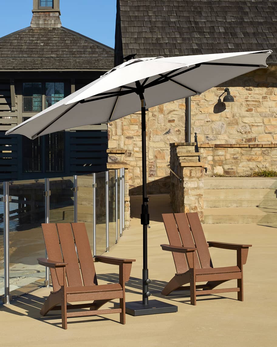 Image 1 of 1: Solar Market Umbrella, 9'