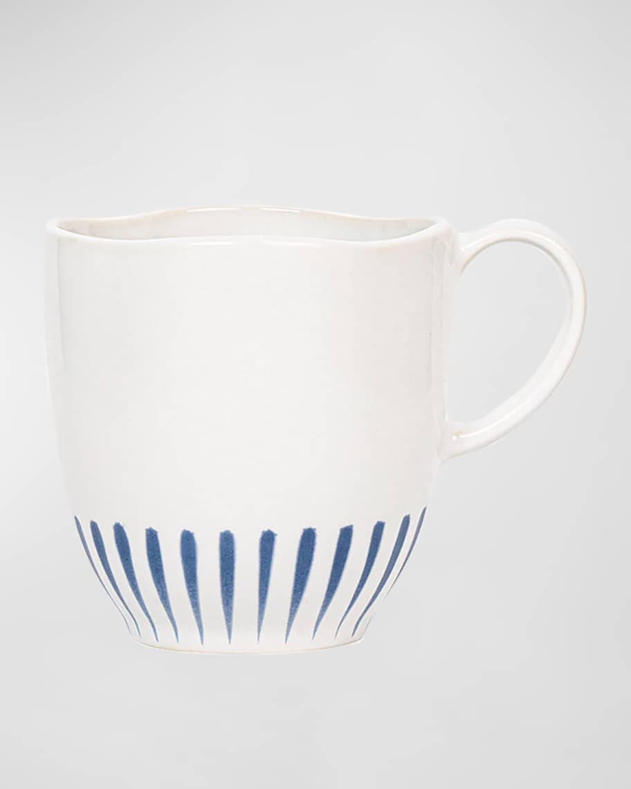 Image 1 of 3: Sitio Stripe Delft Blue Mug 