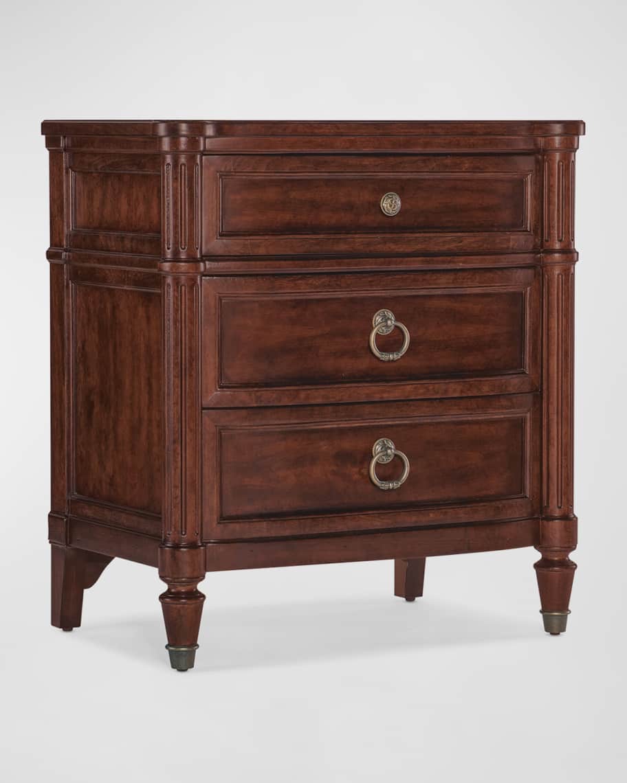 Image 1 of 4: Charleston 3-Drawer Nightstand 