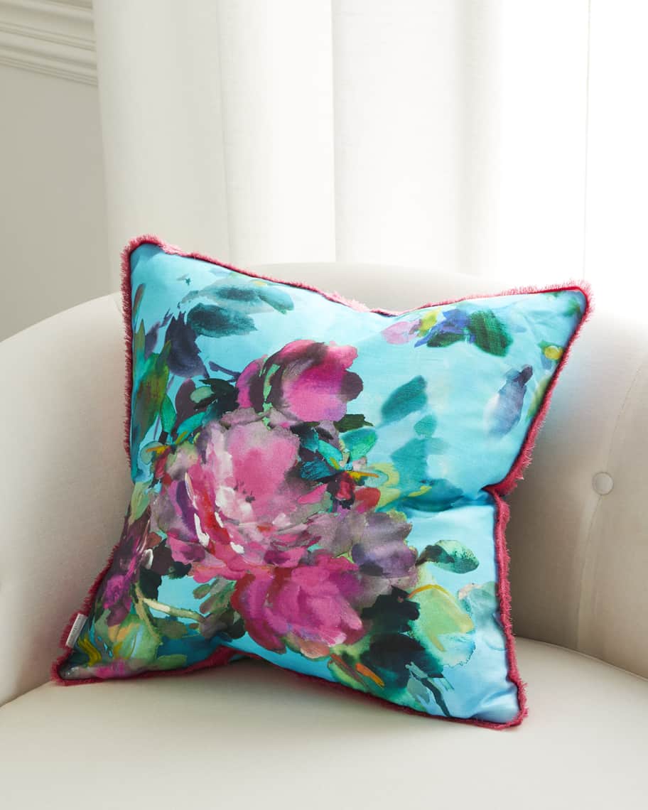 Image 2 of 2: Bouquet De Roses Cushion 