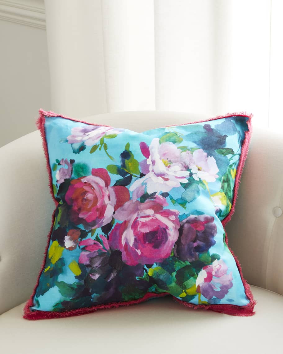 Image 1 of 2: Bouquet De Roses Cushion 