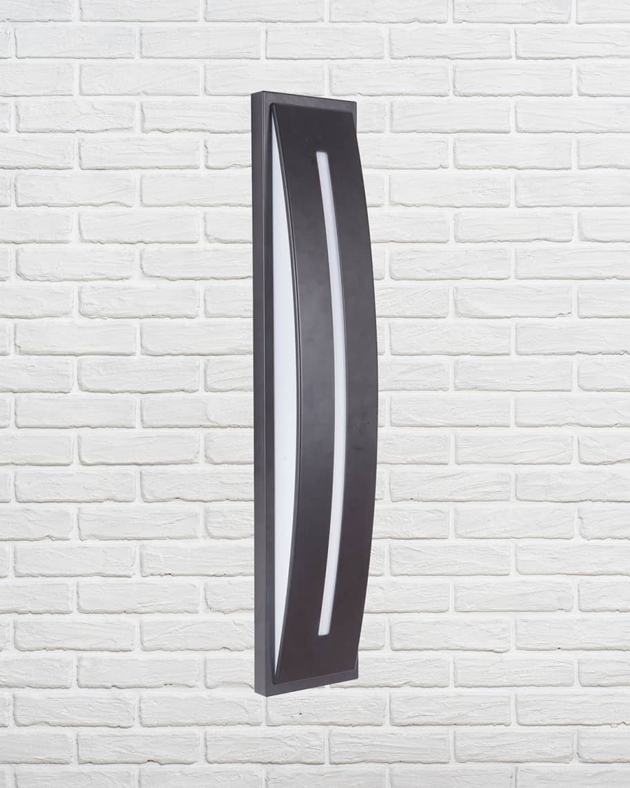 Image 1 of 1: Luna 1-Light Medium LED Outdoor Pocket Sconce 