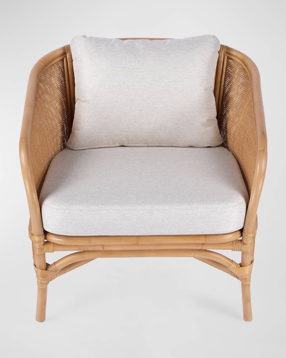 Image 3 of 9: Selena Rattan Accent Chair