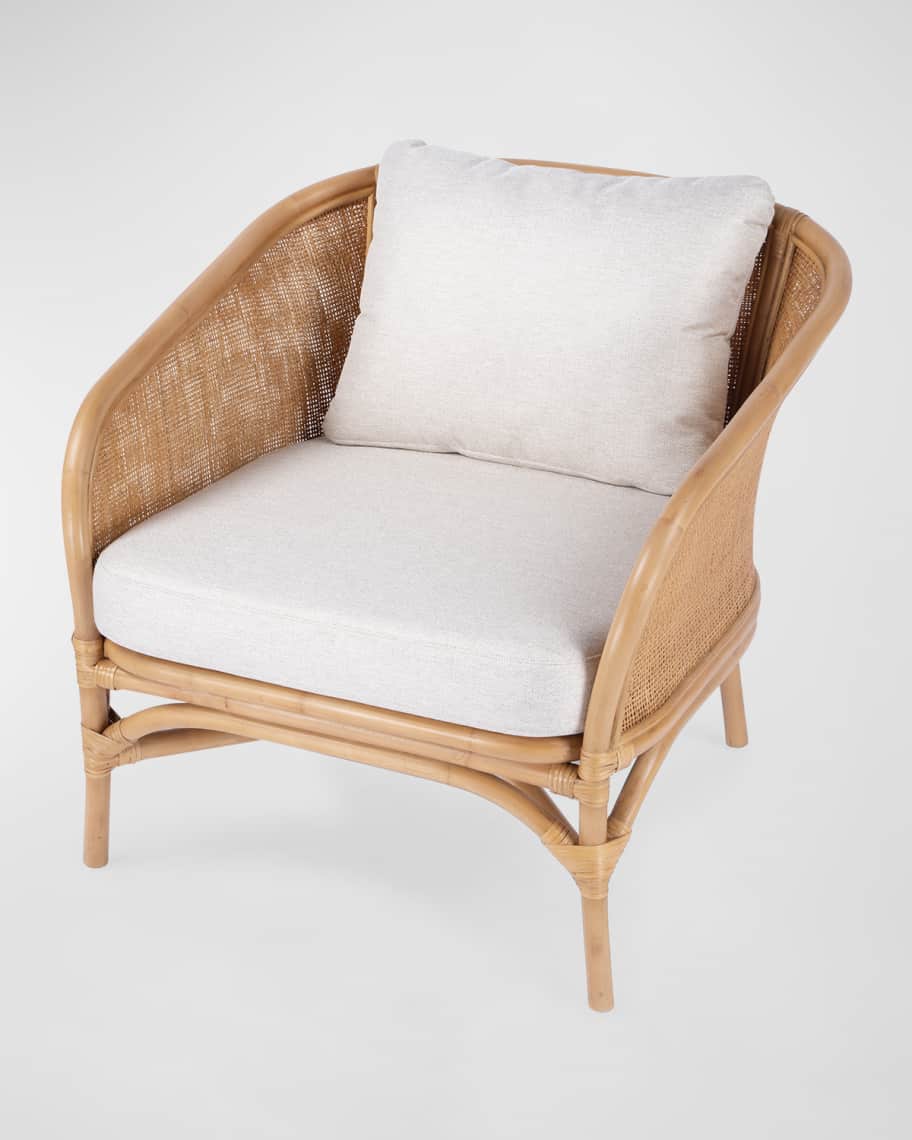 Image 1 of 9: Selena Rattan Accent Chair