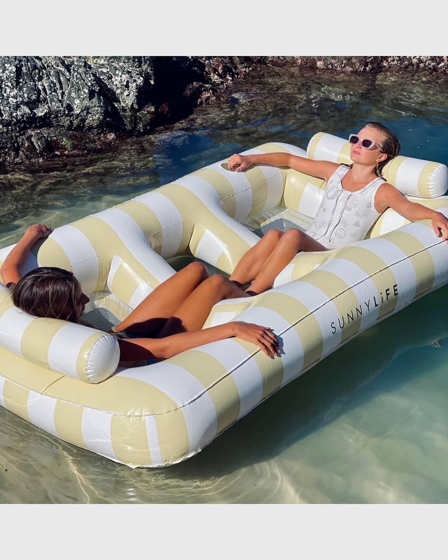 SUNNYLiFE Luxe Twin Hammock Float Mango Bay Horchow