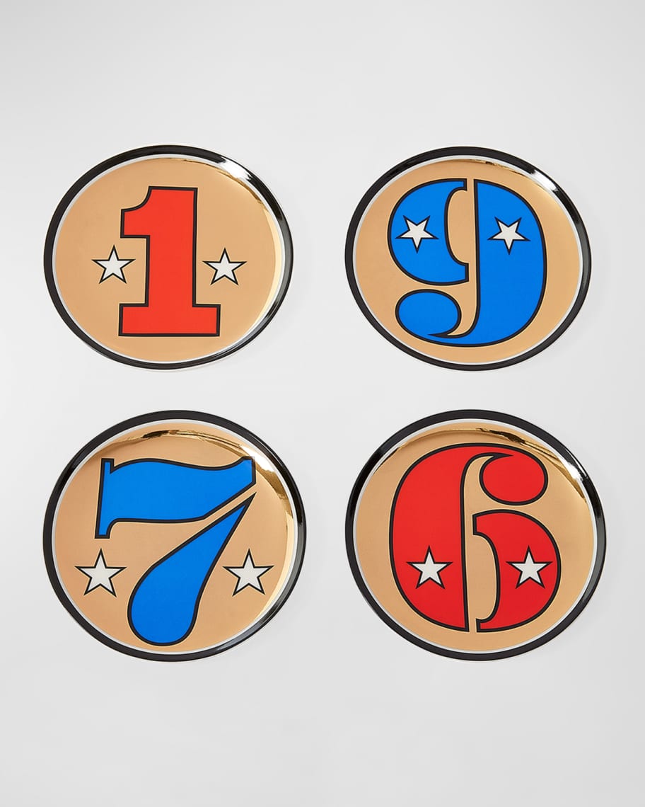 Image 2 of 2: 1976 Bicentennial Coasters, Set of 4 