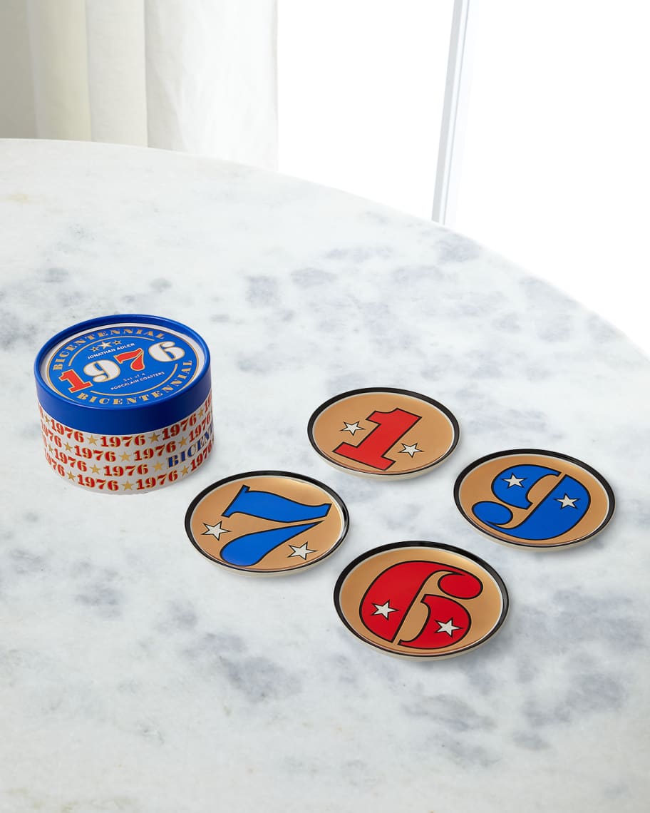Image 1 of 2: 1976 Bicentennial Coasters, Set of 4 