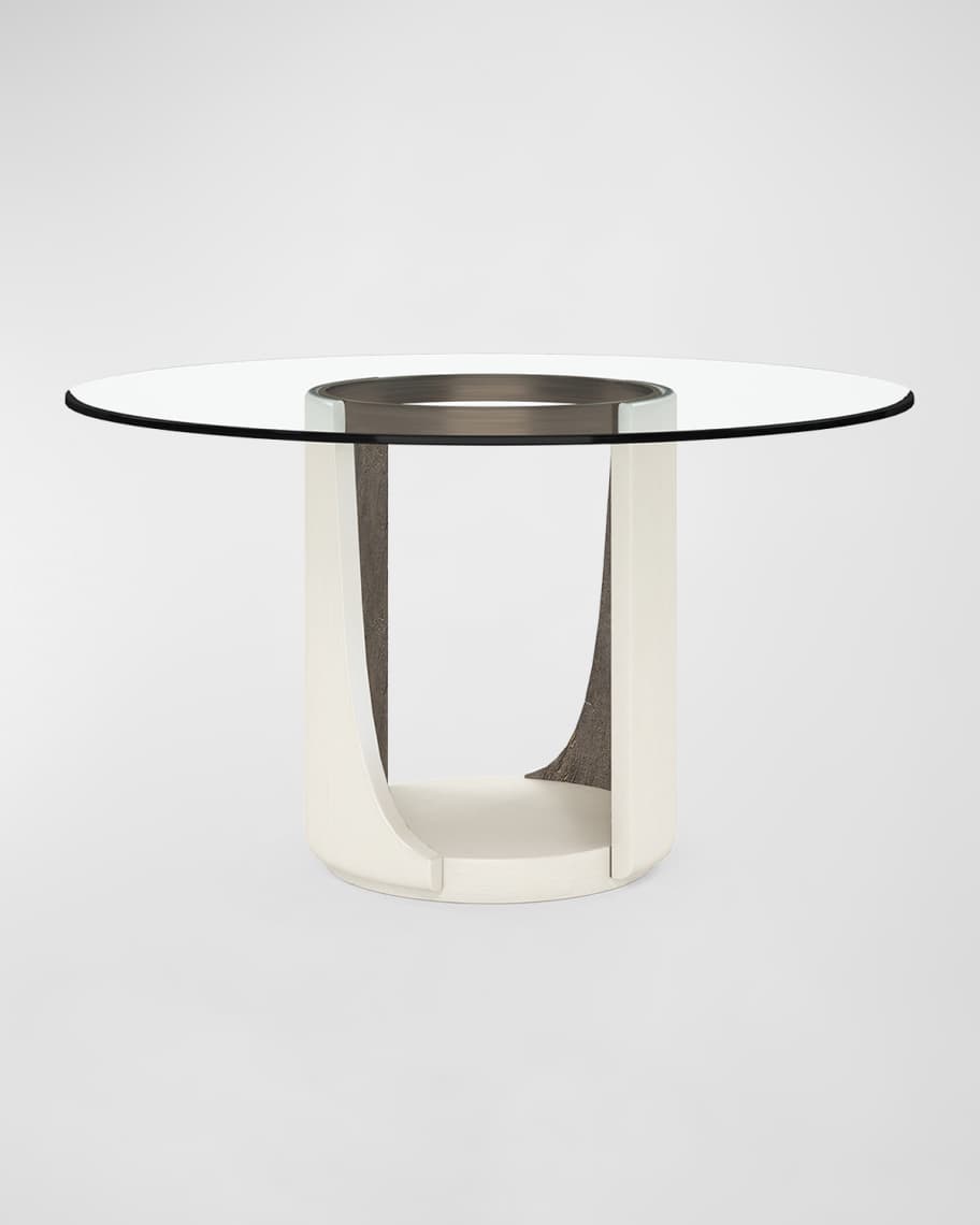 Image 2 of 6: Blanc Round Dining Table, 48"